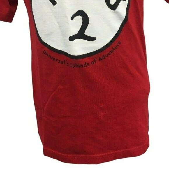 Universal Studios Thing 2 Dr Seuss Mens T-Shirt Size M Red S/S Tee tshirt t shir - Picture 5 of 7